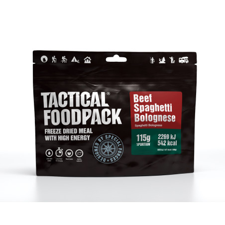 Tactical Foodpack Beef Spaghetti Bolognese - 100% natural food Tactical Foodpack Beef Spaghetti Bolognese - 100% natural food