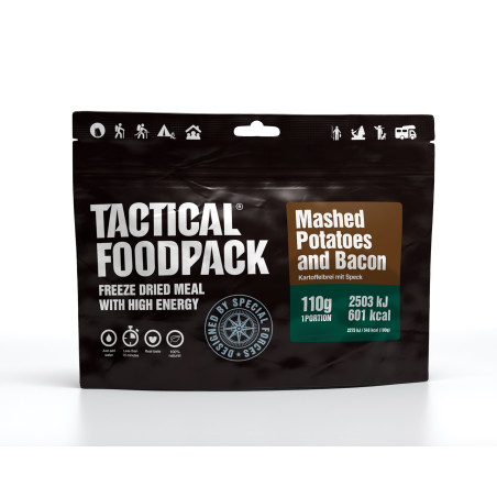 Tactical Foodpack Mashed Potatoes and Bacon - 100% natural food Tactical Foodpack Mashed Potatoes and Bacon - 100% natural food