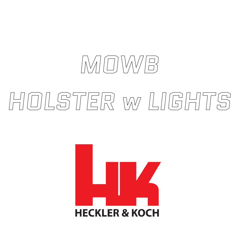 MOWB Holster aus KYDEX für Heckler&Koch Pistolen mit Lampen