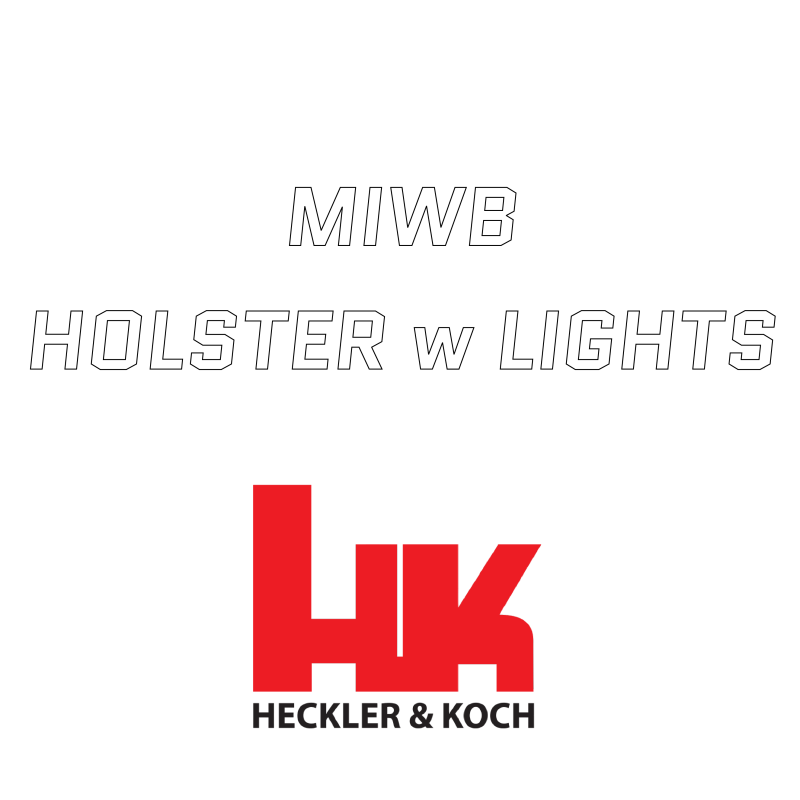 MIWB Holster aus KYDEX für Heckler & Koch Pistolen mit Lampen